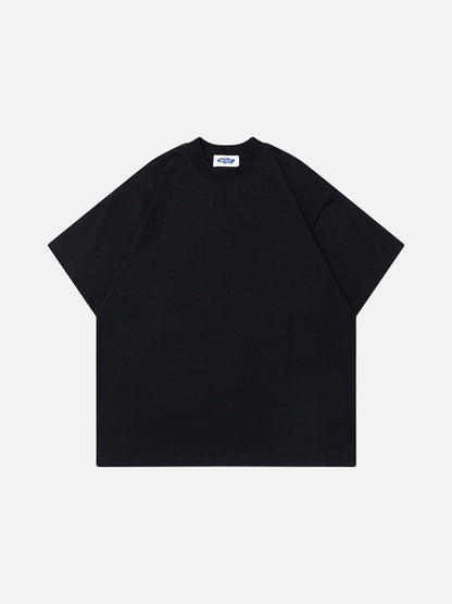 DAXUEN Plain oversized short-sleeved t-shirt in black and white