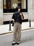 DAXUEN Plain oversized short-sleeved t-shirt in black and white