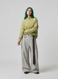 DAXUEN Long-sleeved pullover top with quarter-zip collar — model photo