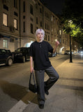 DAXUEN Relaxed-fit short-sleeved Henley t-shirt — model photo