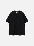 DAXUEN Relaxed-fit short-sleeved Henley t-shirt
