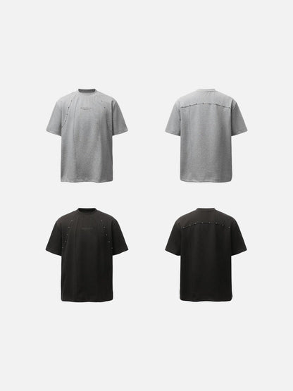 DAXUEN Relaxed-fit short-sleeved t-shirt with embroidery