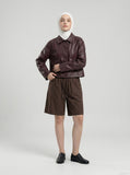 DAXUEN Loose-fit wide-leg shorts for men — model photo