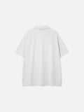 DAXUEN Short-sleeved polo shirt in light grey melange and black