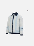 DAXUEN Relaxed-fit striped knit cardigan