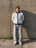 DAXUEN Relaxed-fit striped knit cardigan