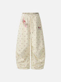 DAXUEN Wide-leg sweatpants with playful prints and embroidery