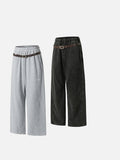 DAXUEN Casual wide-leg pants in light grey and washed black