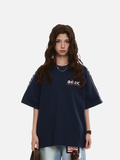 DAXUEN Graphic oversized t-shirt with raglan sleeves
