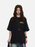 DAXUEN Graphic oversized t-shirt with raglan sleeves