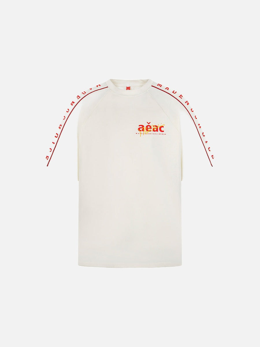 DAXUEN Graphic oversized t-shirt with raglan sleeves
