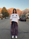 DAXUEN CHOIZE graphic oversized t-shirt — model photo