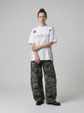 DAXUEN CHOIZE graphic oversized t-shirt — model photo