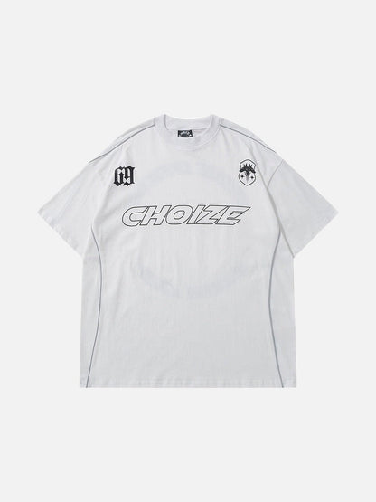 DAXUEN CHOIZE graphic oversized t-shirt