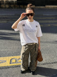 DAXUEN CHOIZE graphic oversized t-shirt — model photo