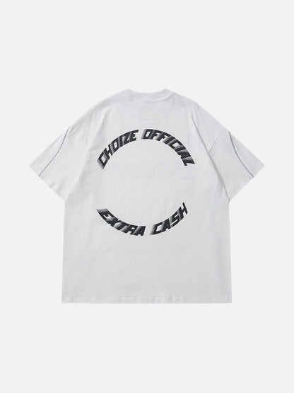 DAXUEN CHOIZE graphic oversized t-shirt