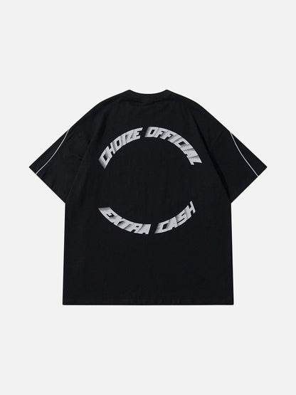 DAXUEN CHOIZE graphic oversized t-shirt