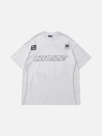 DAXUEN CHOIZE graphic oversized t-shirt