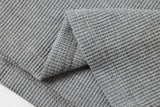 DAXUEN grey waffle knit chunky-letter graphic Henley