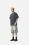 Loose-Fit Stripe T-Shirt — Casual Top
