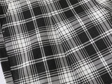 DAXUEN black and white plaid wide-leg trousers