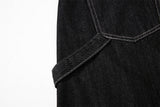 DAXUEN dark blue oversized claw mark distressed denim pants