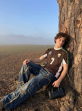 DAXUEN Retro Away Number 7 Football Jersey