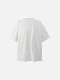 DAXUEN dark grey oversized collage graphic tee