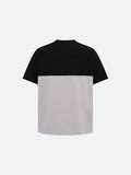 DAXUEN Color-blocked short-sleeve crewneck T-shirt