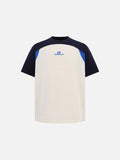 DAXUEN Color-blocked short-sleeve crewneck T-shirt