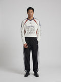 DAXUEN Color block long sleeve top with graphics — model photo