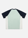 Color-Block Raglan T-Shirt, Loose Fit