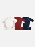 DAXUEN Color blocked short-sleeved t-shirt with contrast stitching