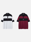 DAXUEN Color-blocked oversized polo shirt