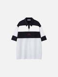 DAXUEN Color-blocked oversized polo shirt