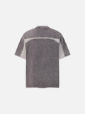 DAXUEN Oversized color-blocked t-shirt with contrasting panels