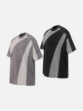 DAXUEN Oversized color-blocked t-shirt with contrasting panels
