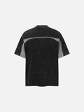DAXUEN Oversized color-blocked t-shirt with contrasting panels