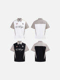 DAXUEN Color-blocked short-sleeved polo shirt
