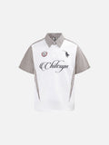 DAXUEN Color-blocked short-sleeved polo shirt