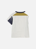 DAXUEN Paneled Away Kit V-Neck Tee