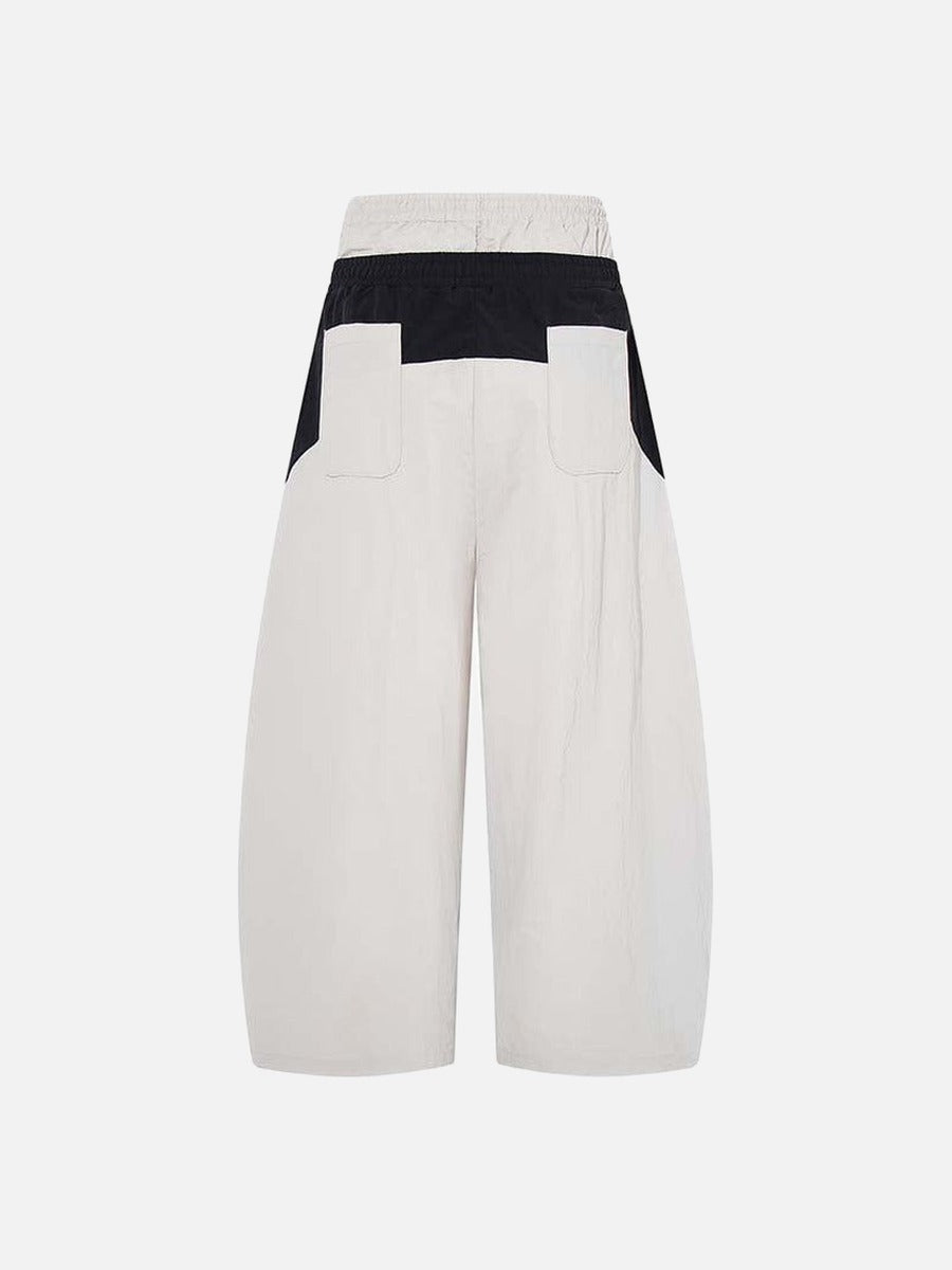 DAXUEN Color-blocked wide-leg track pants