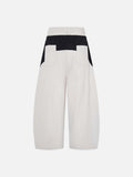 DAXUEN Color-blocked wide-leg track pants