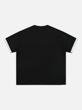 DAXUEN Color Contrast V-Neck T-Shirt