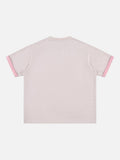 DAXUEN Color Contrast V-Neck T-Shirt