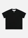 DAXUEN Color Contrast V-Neck T-Shirt