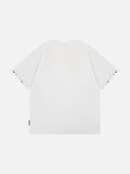 DAXUEN Colorful graphic oversized T-shirt with clover and star designs