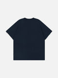 DAXUEN Colorful graphic oversized T-shirt with clover and star designs