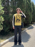 Comic-Strip Multi-Panel Long Sleeve Tee