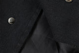 DAXUEN black complex angelic graphics jacket